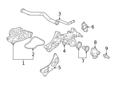 Water Pump for 2000 Honda Accord #1