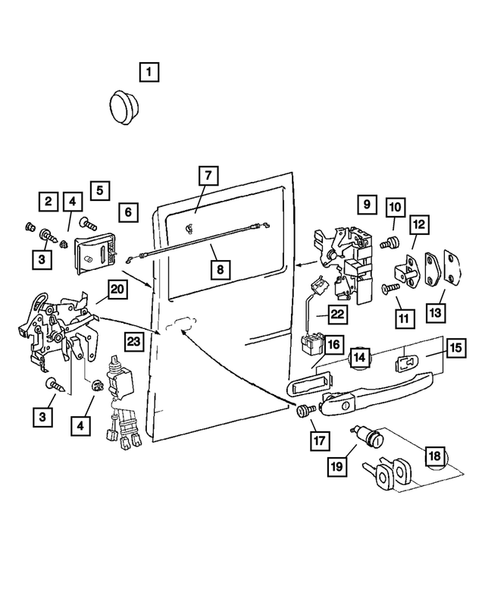Door, Sliding Cargo for 2003 Dodge Sprinter 3500 #1