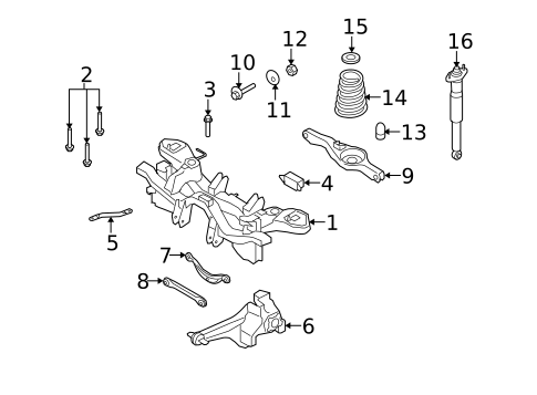 Rear Suspension for 2011 Mazda CX-7 #2