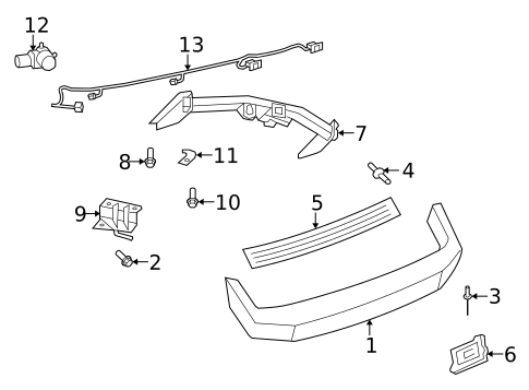 Bumper & Components - Rear for 2010 Jeep Liberty #0