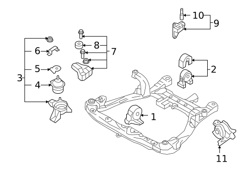 Engine & Trans Mounting for 2009 Hyundai Sonata #0