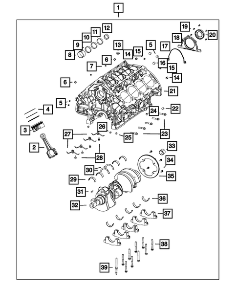 Cylinder Block for 2023 Dodge Challenger #0