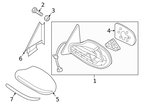 Outside Mirrors for 2010 Nissan Altima #0