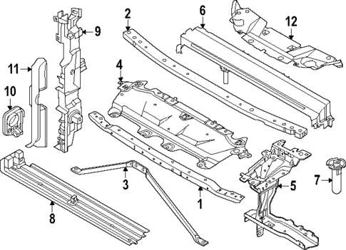 Radiator Support for 2025 BMW 750e xDrive #0