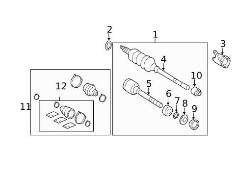 Drive Axles for 2008 Toyota Avalon #0