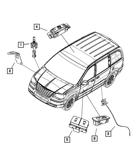 Switches for 2008 Dodge Grand Caravan #6