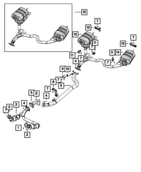 Exhaust System for 2022 Jeep Grand Wagoneer #1