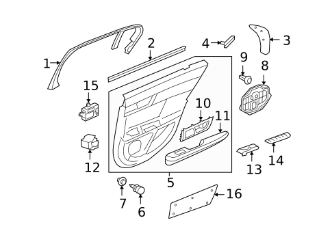 REAR DOOR for 2020 Jaguar XE #3