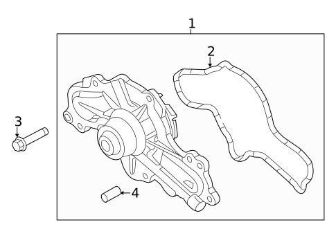Water Pump for 2019 Ford Taurus #0