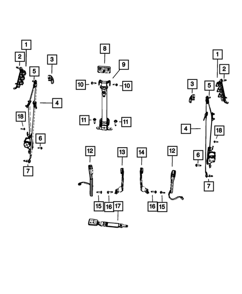 Seat Belts for 2023 Ram 3500 #1