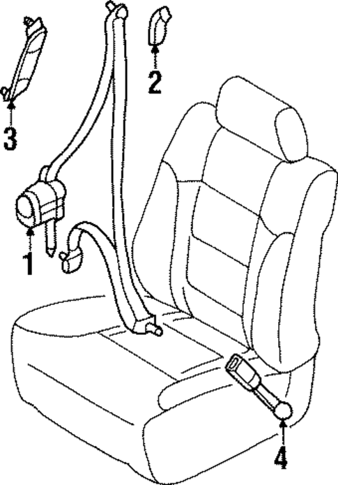 Seat Belt for 1998 INFINITI Q45 #0