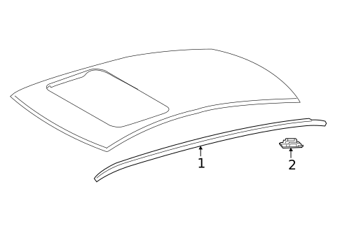 Exterior Trim - Roof for 2025 Lexus ES300h #0
