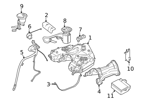 Fuel System Components for 2007 Mercedes-Benz R 63 AMG® #0