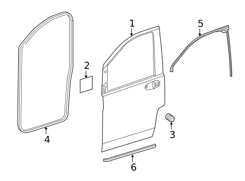 Door & Components for 2017 Mercedes-Benz Metris #2