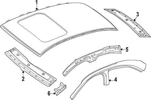 Roof & Components for 2021 Mercedes-Benz C 63 AMG® #2
