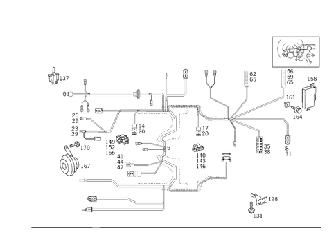 Burglary Alarm System and Infrared Closing System for 1993 Mercedes-Benz 600SL #1