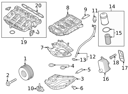 Engine Parts for 2019 Volkswagen Tiguan #5