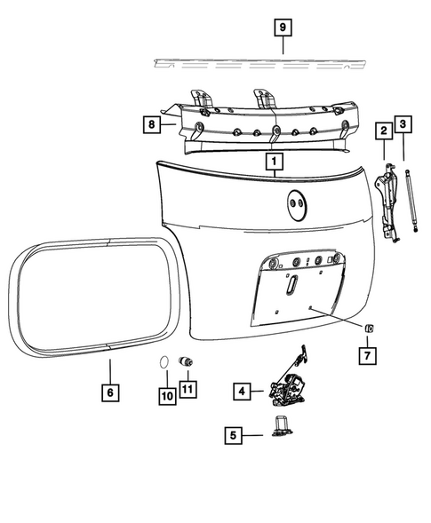 Deck Lid for 2015 Fiat 500 #1