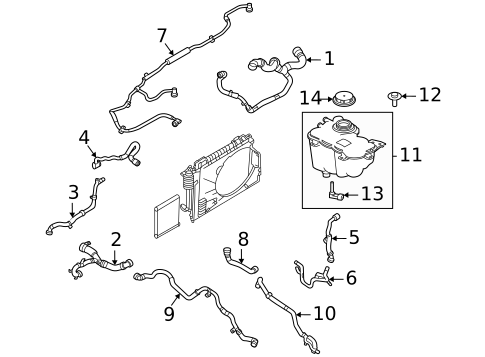 Hoses & Lines for 2022 Land Rover Range Rover Velar #1