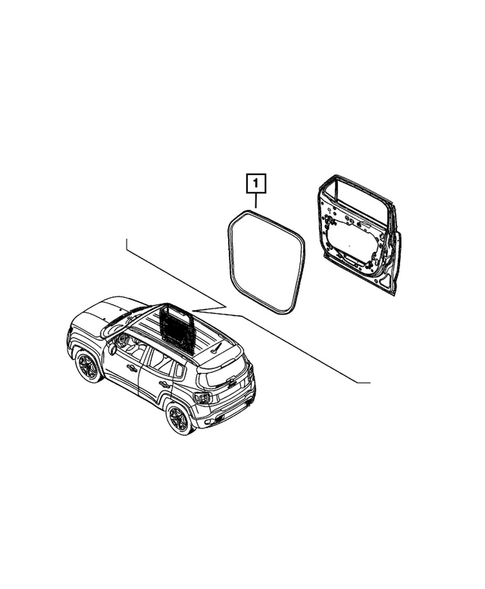 Weatherstrips and Seals for 2023 Jeep Renegade #3