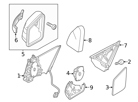 Outside Mirrors for 2013 Mercedes-Benz S350 #4