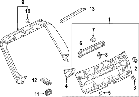 Interior Trim for 2023 Audi Q5 Sportback #0