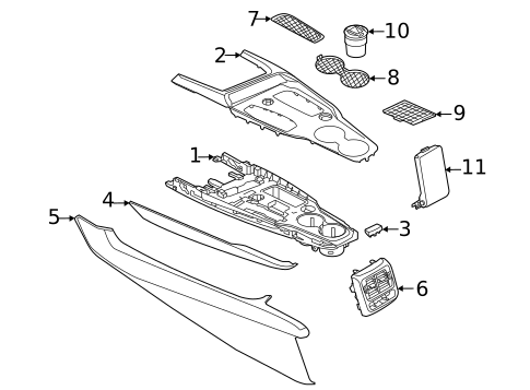 Center Console for 2024 Audi e-tron GT #0