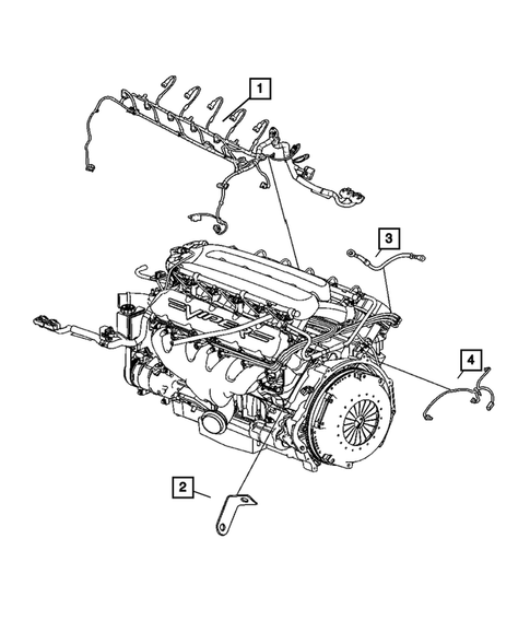 Wiring-Powertrain for 2009 Dodge Viper #1