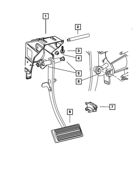 Pédales de frein pour 2007 Chrysler Town & Country #1