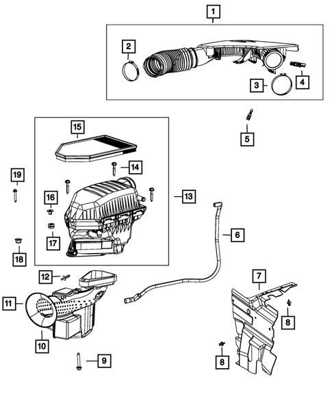 Air Cleaner for 2014 Dodge Charger #0