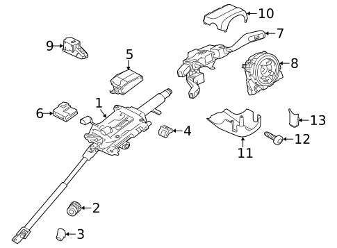Shroud, Switches & Levers for 2016 Porsche Panamera #0