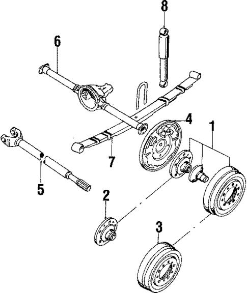 Rear Suspension for 1985 Jeep CJ7 #0