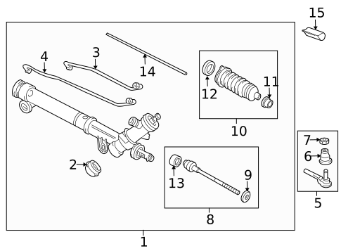 Steering Gear & Linkage for 2012 Chevrolet Impala #0
