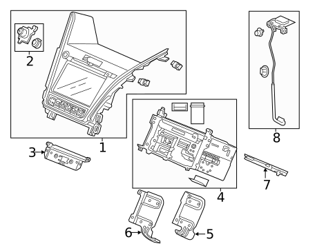 Navigation System for 2015 Acura RLX #1