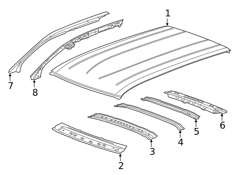 Roof & Components for 2022 Chevrolet Blazer #0