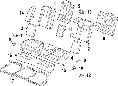 Rear Seat Components for 2019 Dodge Charger #0
