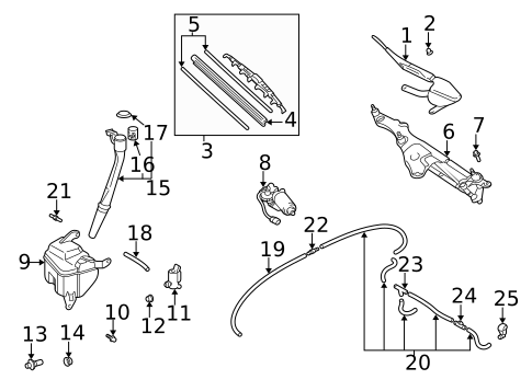 Wiper & Washer Components for 2001 Lexus RX300 #0