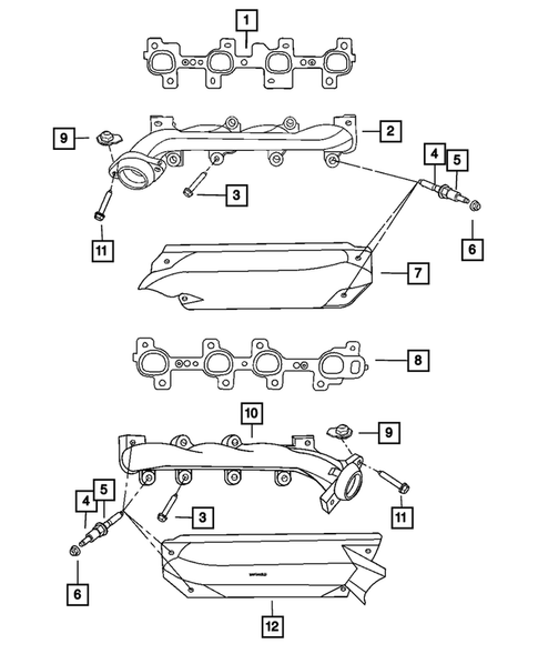 Manifolds for 2007 Chrysler Aspen #0