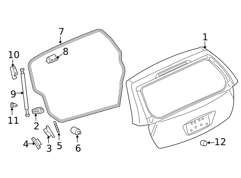 Liftgate for 2004 Mitsubishi Endeavor #1