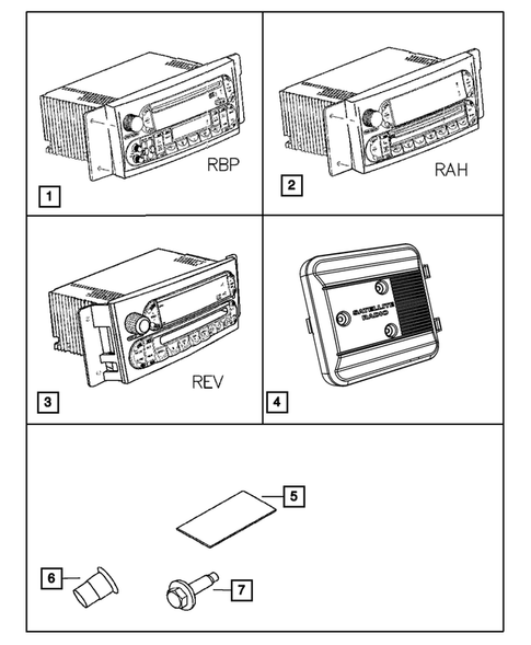 Radio, Antenna, Speakers, DVD and Video systems for 2008 Chrysler Pacifica #4