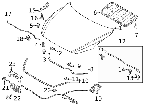 Hood & Components for 2022 Mazda 3 #0