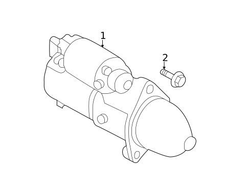 Starter for 2017 Hyundai Sonata #1