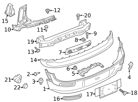 Bumper & Components - Rear for 2011 Mini Cooper #0