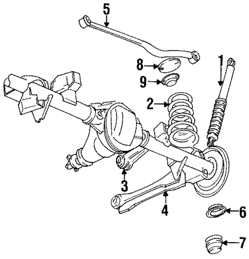 Rear Suspension for 1998 Jeep Grand Cherokee #1