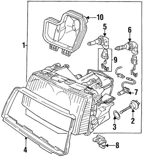 Bulbs - Chassis for 1996 Audi A6 Quattro #0