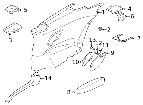 Interior Trim - Quarter Panels for 1998 Volvo C70 #0