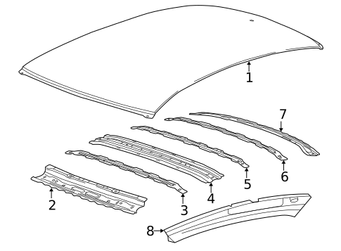 Roof & Components for 2025 Cadillac CT5 #0