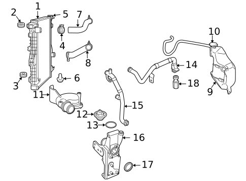 Radiator & Components for 2011 Ram 2500 #0