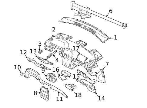 Instrument Panel for 2001 Chrysler 300M #0