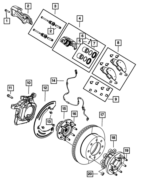 Front Brakes for 2014 Ram 3500 #1